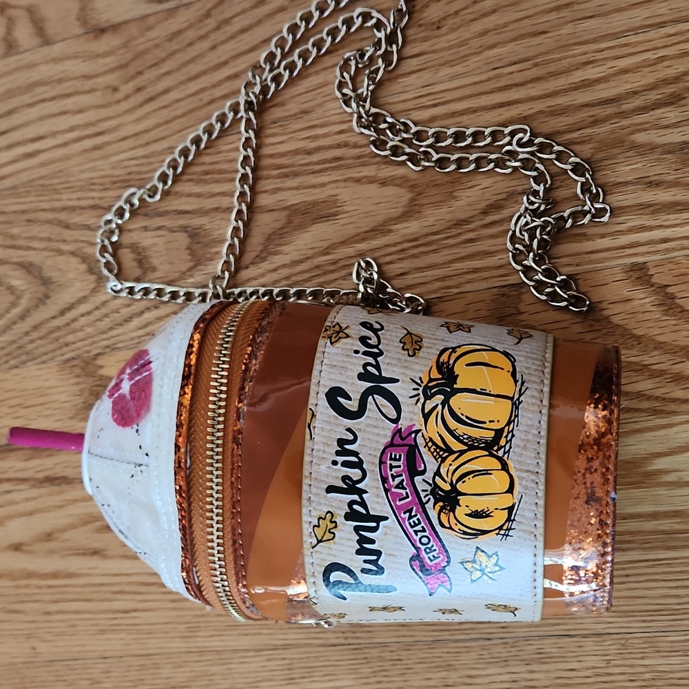 Betsy Johnson Pumpkin Spice Frozen Latte Crossbody